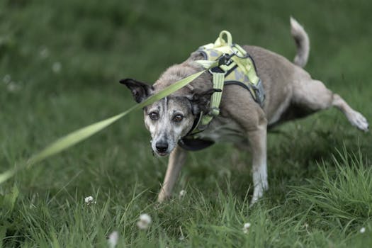 puppy wearing a training collar