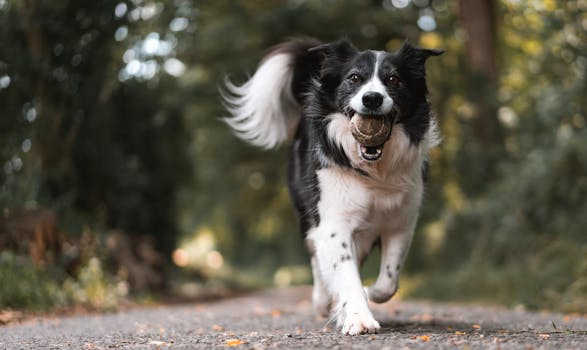 dog playing fetch